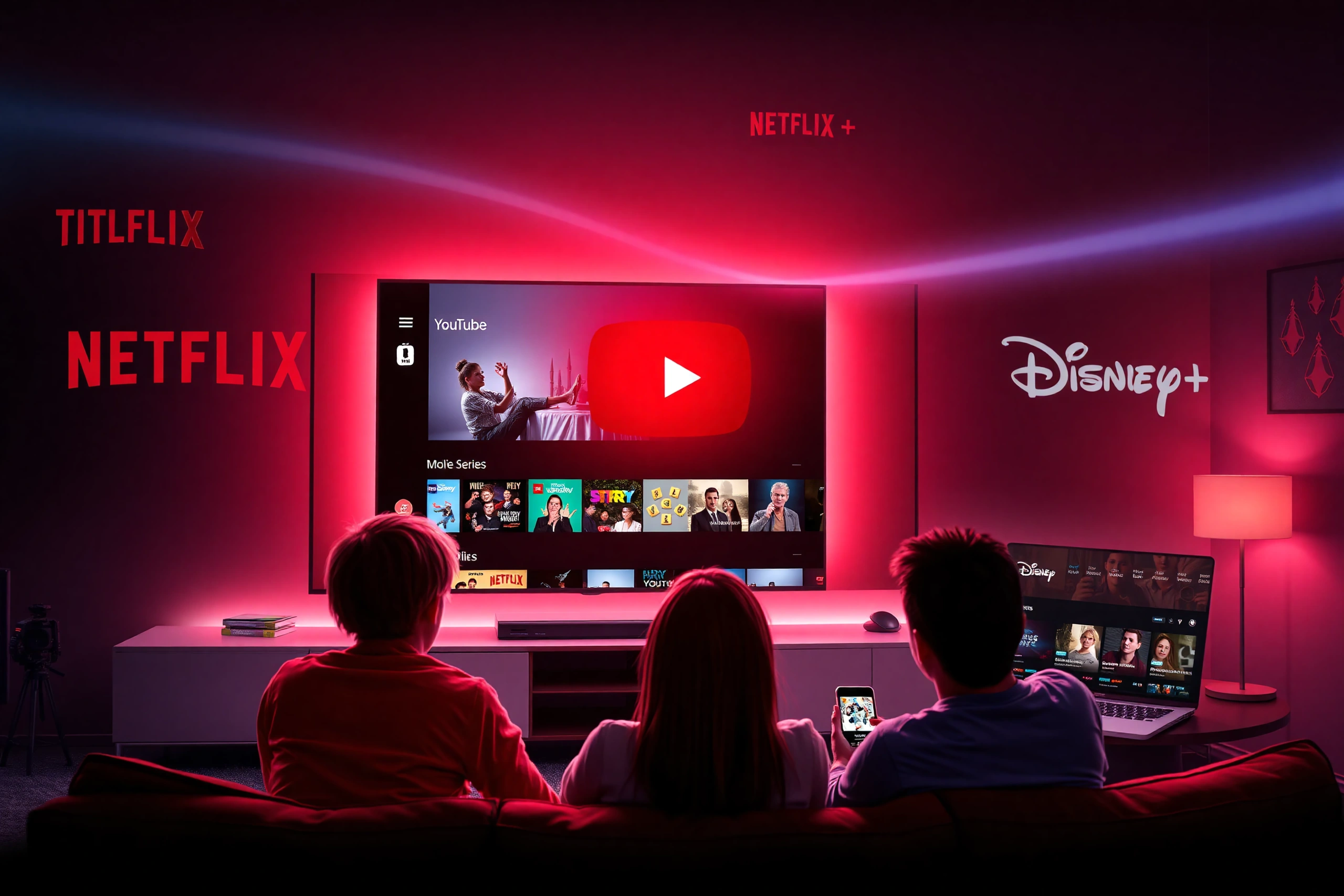 YouTube Supera Expectativas: Rivaliza con Netflix y Disney en Streaming