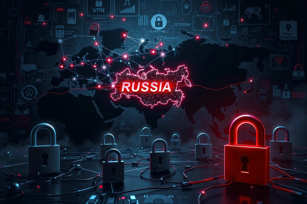 Global internet shutdown led by Russia