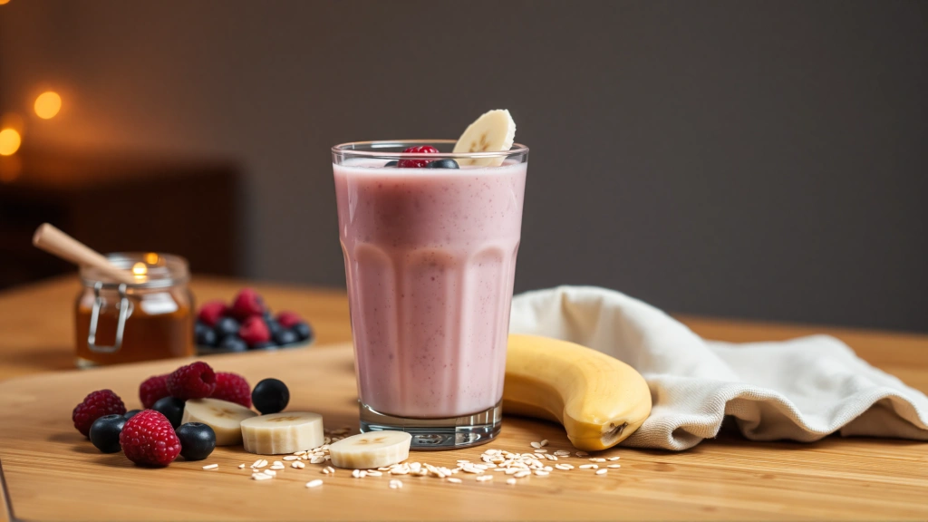 Batido de Plátano y Frutos Rojos: Mejora tu Sueño Naturalmente
