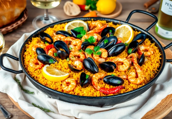 Receta de Paella de Mariscos: Sabor Mediterráneo en Casa