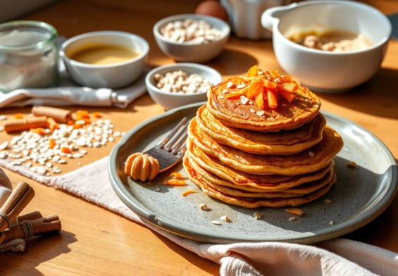 Tortitas de Avena y Zanahoria: Desayuno Proteico en 5 Ingredientes