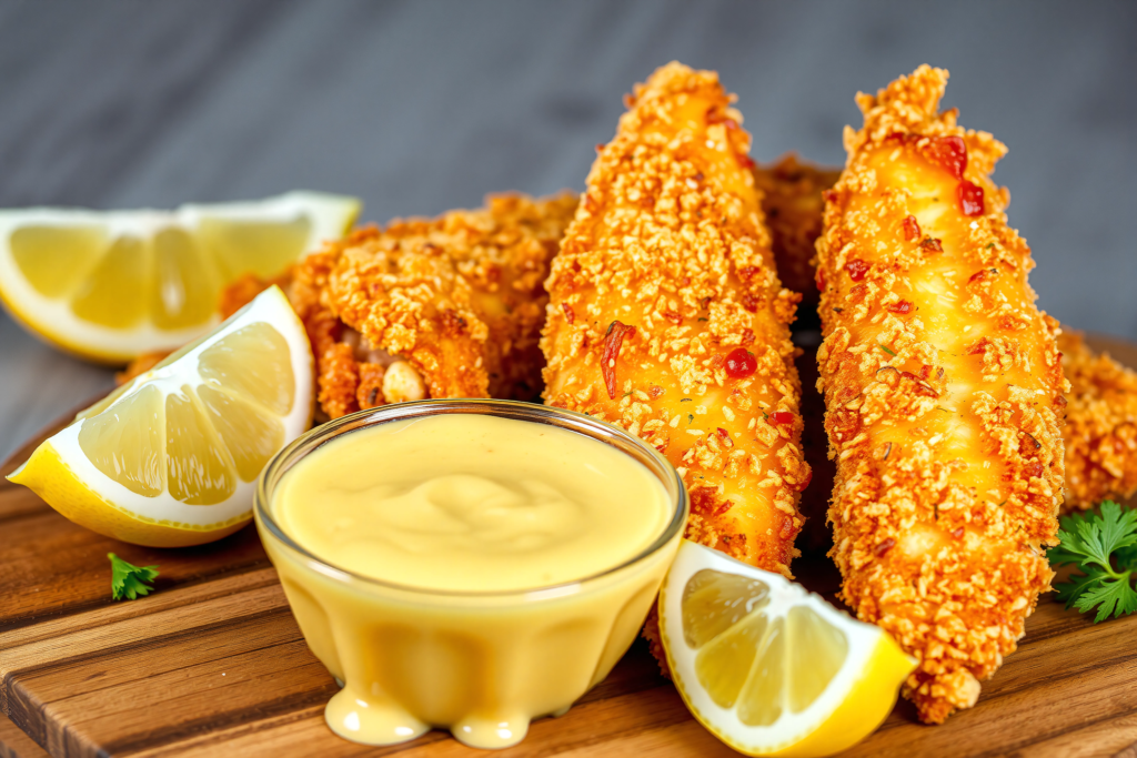 Tenders de Pollo con Salsa de Mostaza y Miel: ¡Irresistibles!