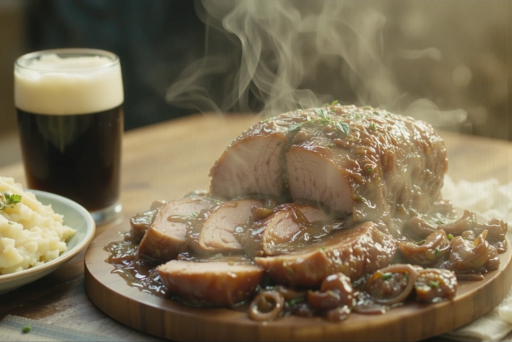 Bondiola de Cerdo en Salsa de Cerveza Negra: Receta Deliciosa