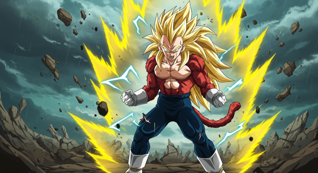 Dragon Ball Daima: Vegeta Super Saiyan 3 en su Forma Adulta