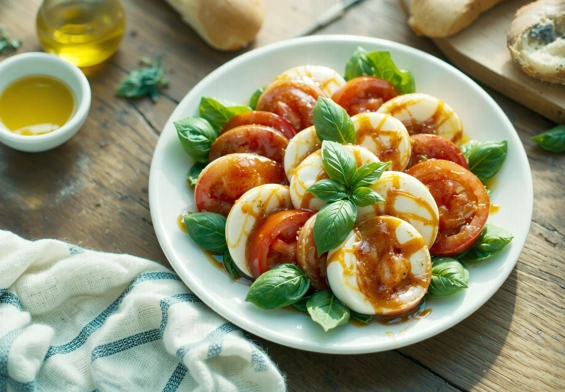 Ensalada Caprese Fácil: Receta Italiana Rápida y Deliciosa