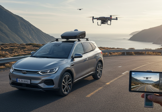 BYD y DJI: Autos con Drones Integrados para Viajes Épicos