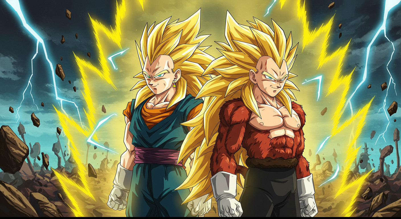 Dragon Ball Daima: Vegeta y Trunks Conectados por el Super Saiyan 3