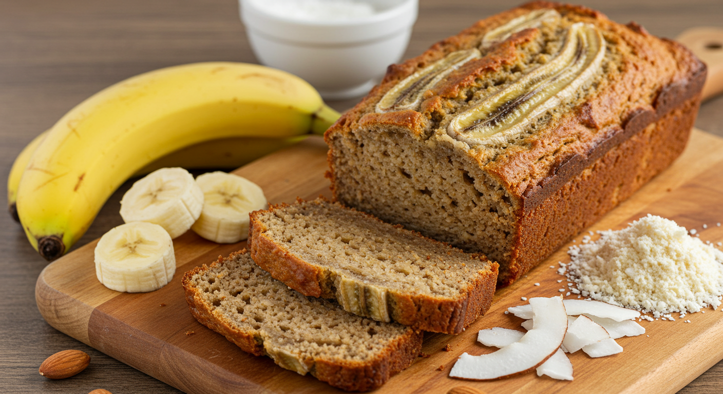 Pan de Plátano y Coco sin Lactosa: Receta Fácil y Saludable