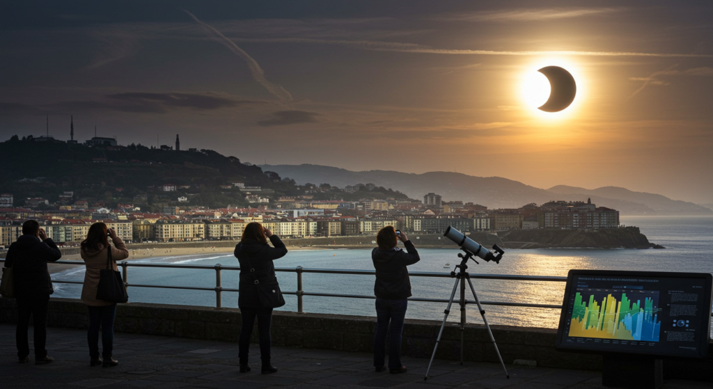 Eclipse Solar Parcial del 29 de Marzo en San Sebastián