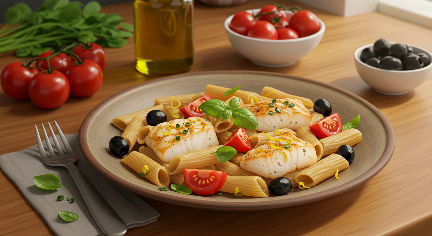 Pasta Mediterránea en 20 Minutos: Salud y Sabor Fácil