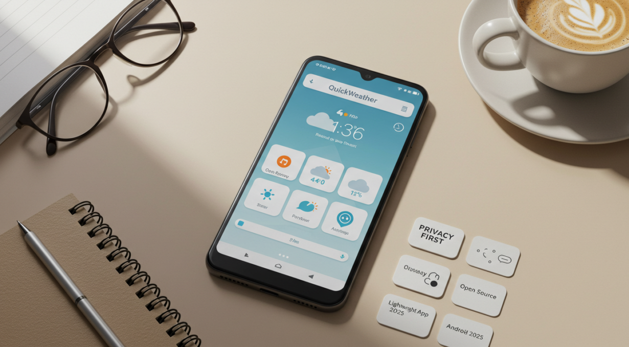 QuickWeather: Clima Open Source Sin Anuncios