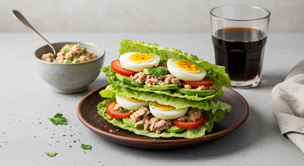 Sándwich Keto sin Harinas: Desayuno Alto en Proteína