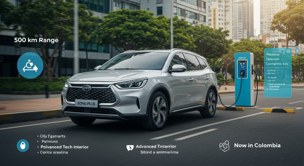 BYD Song Plus EV: SUV Eléctrico con Gran Autonomía en Colombia