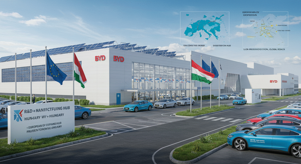 BYD abre sede europea en Hungría para liderar el mercado EV