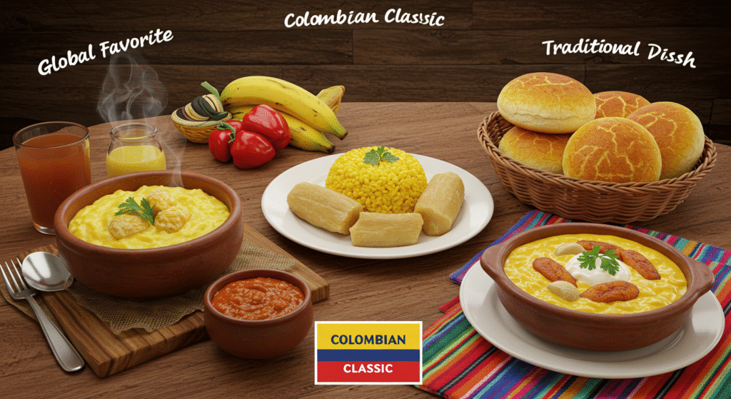 Ajiaco y Pandebono Superan a la Bandeja Paisa en Ranking
