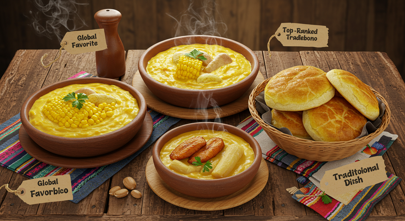 Ajiaco y Pandebono Superan a la Bandeja Paisa en Ranking