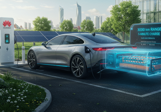 Huawei Revoluciona el Coche Eléctrico con Nueva Batería