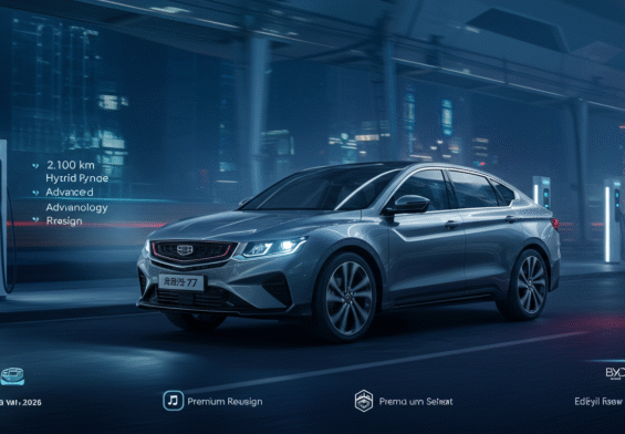 Geely Galaxy A7: Híbrido de 2.100 km que Reta al BYD Seal