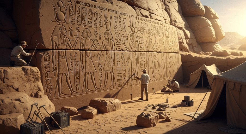 Asuán revela poder anterior a Narmer en roca milenaria