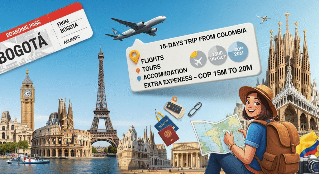 Tour por Europa desde Colombia: ¿cuánto cuesta en 2025?