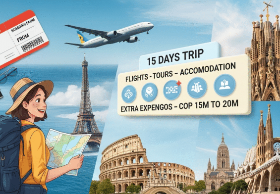 Tour por Europa desde Colombia: ¿cuánto cuesta en 2025?