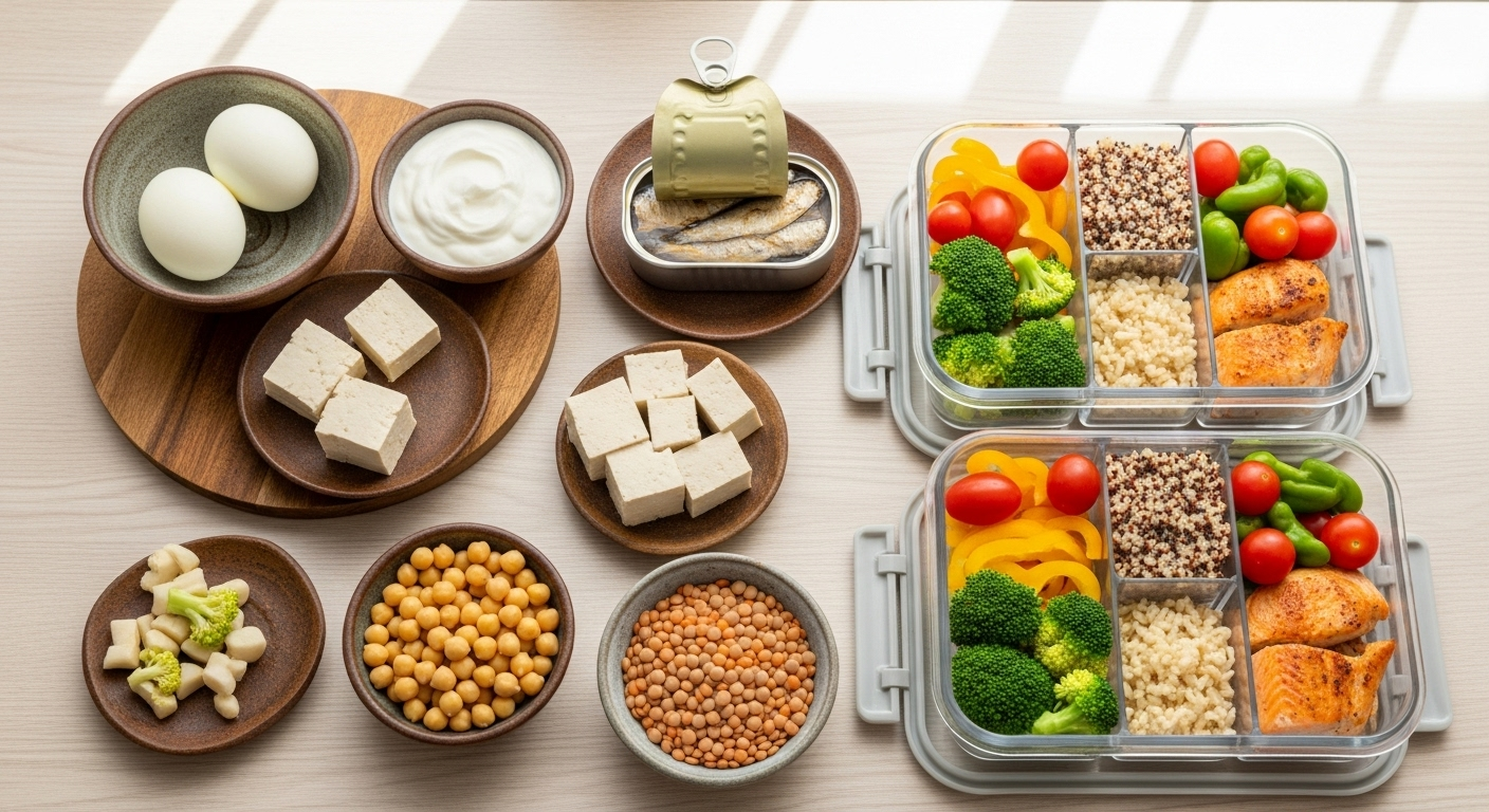 Tres fuentes de proteína para bajar de peso y ganar músculo